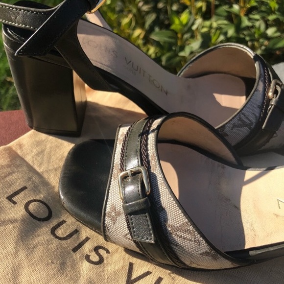 Louis Vuitton Shoes - Louis Vuitton monogrammed sandals.